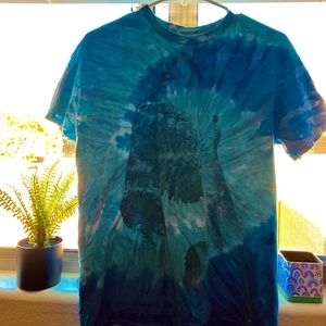 Thrifted tie dye shark shirt 🦈